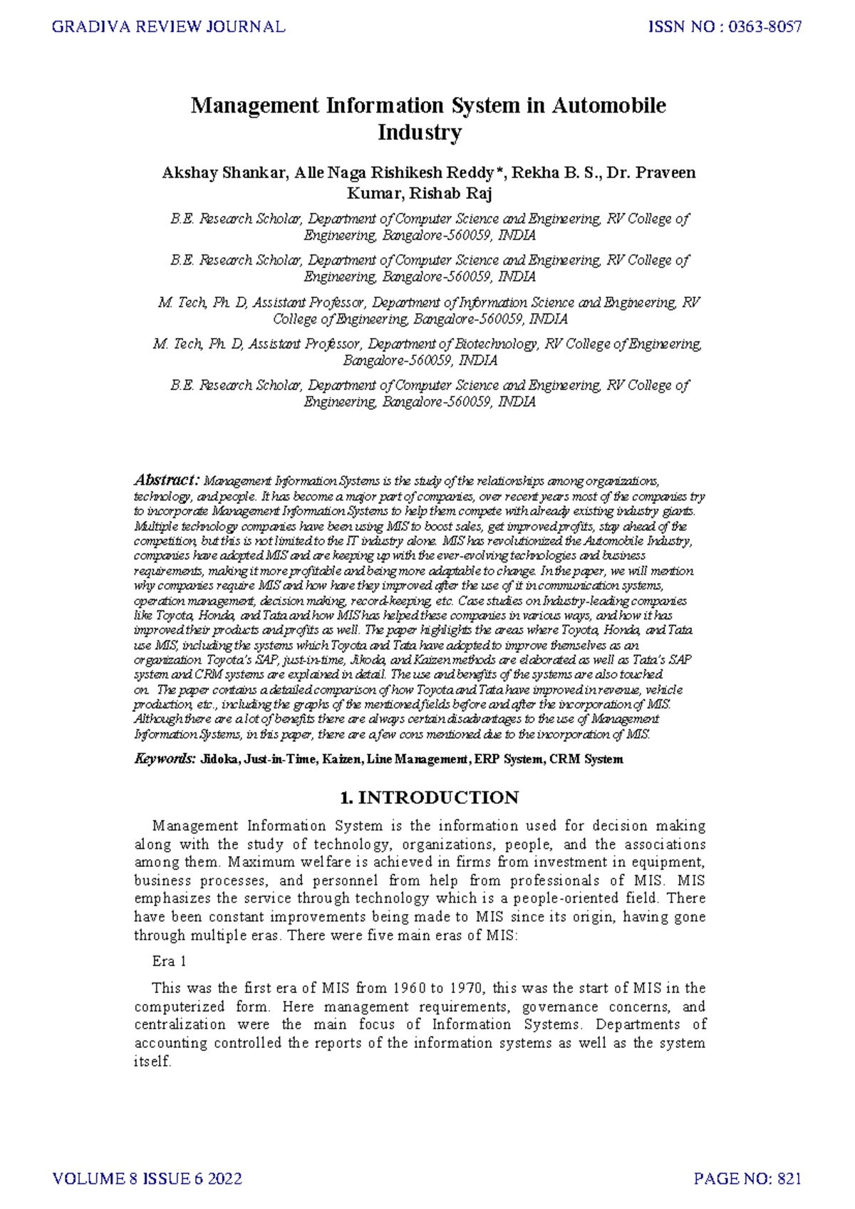 Revolutionizing the Automobile Sector with MIS: A Case Study on Toyota ...