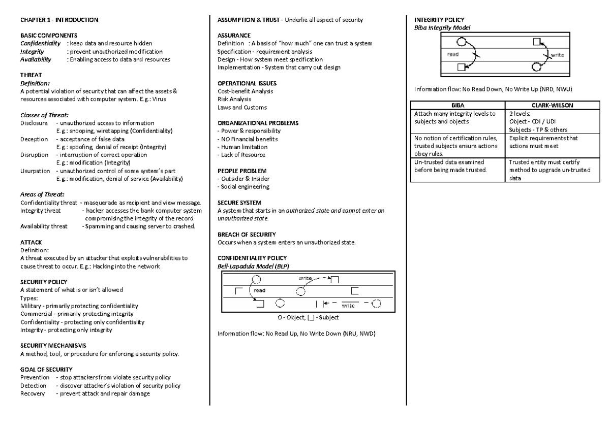 CSC662 Computer Security: Comprehensive Study Notes and Concepts - Studocu