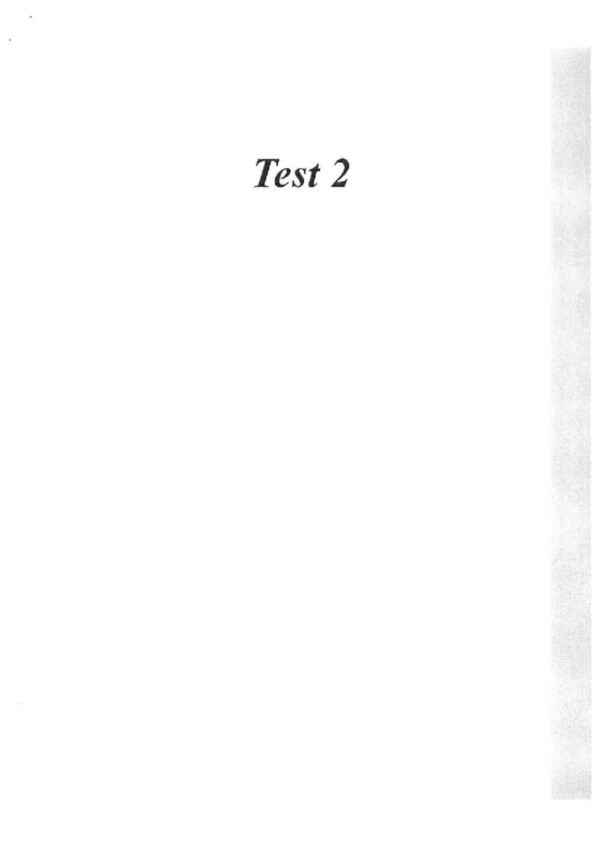 Oefening Cambridge B2 First for Schools Test 2 - Reading & Writing ...