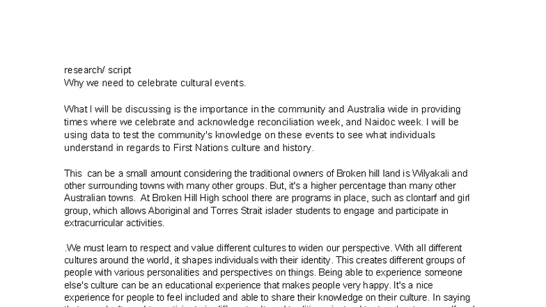 Cultural Celebrations in Australia: Reconciliation & NAIDOC Week ...
