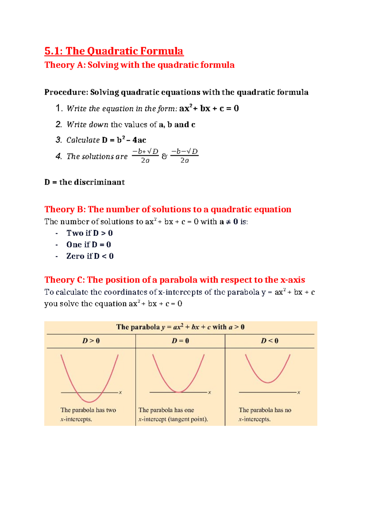 Numbers & Space 3vwo Ch.5 - Opdracht Samenvatting en Oplossingen ...