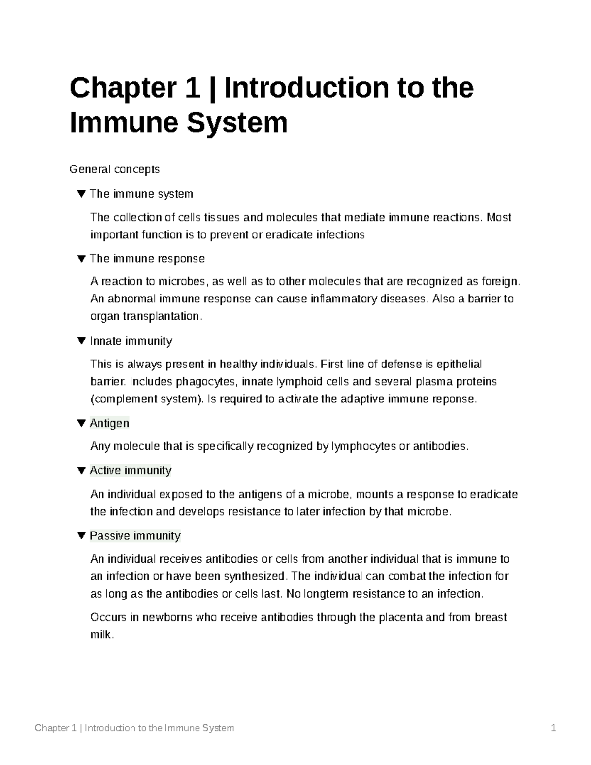 Chapter 1: Overview of the Immune System Mechanisms and Functions ...