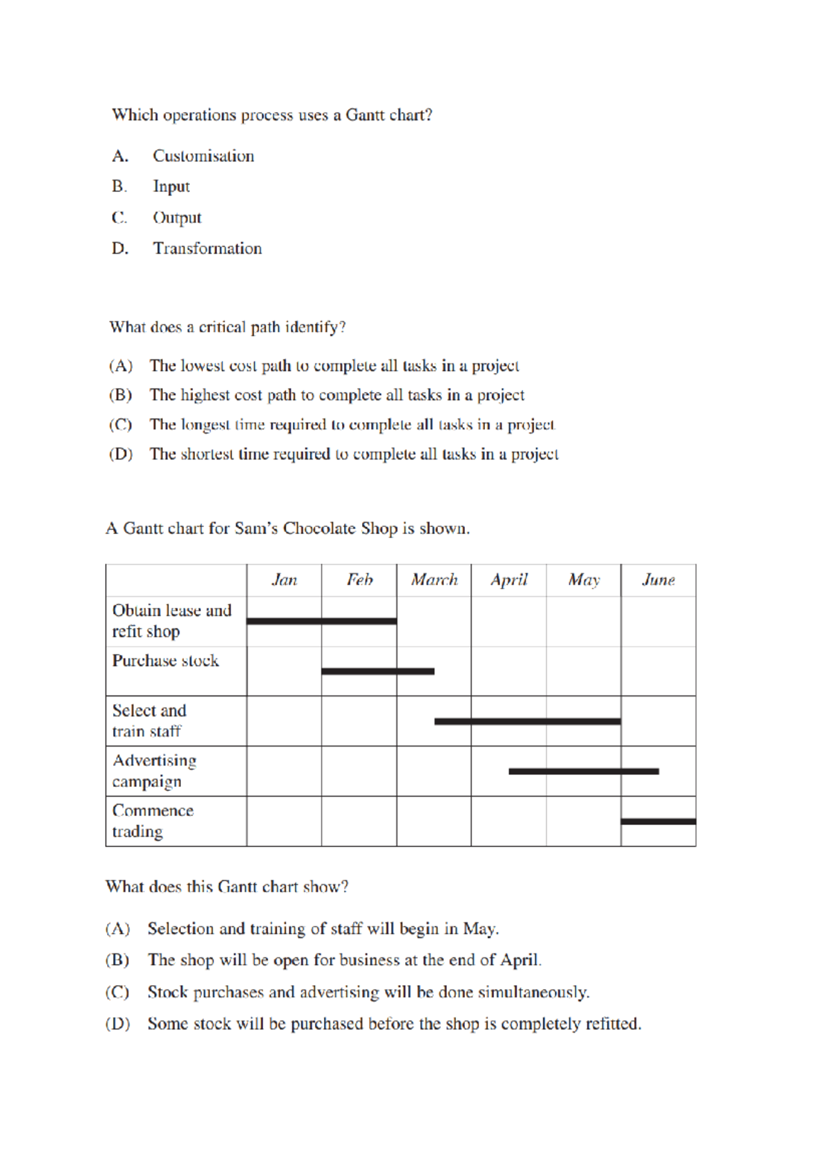 Sequencing and Scheduling: Key Questions and Concepts - Studocu