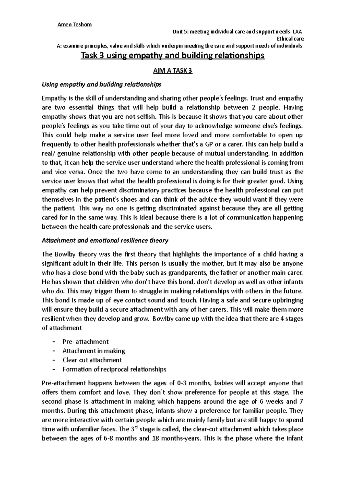 Unit 5 HSC - Understanding Equality, Diversity, and Discrimination in ...