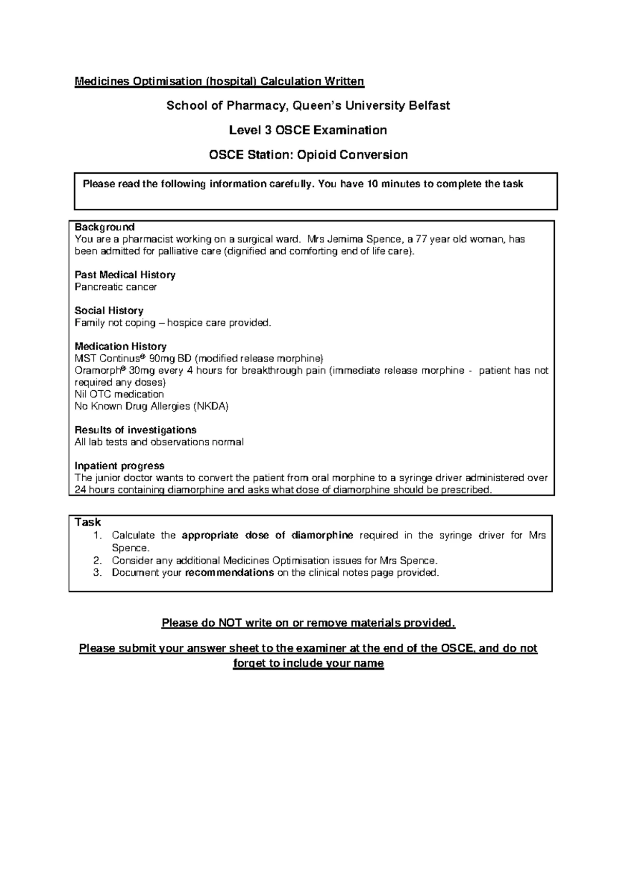 11. Oral Exam Summary - OSCE Preparation Guide - Studocu