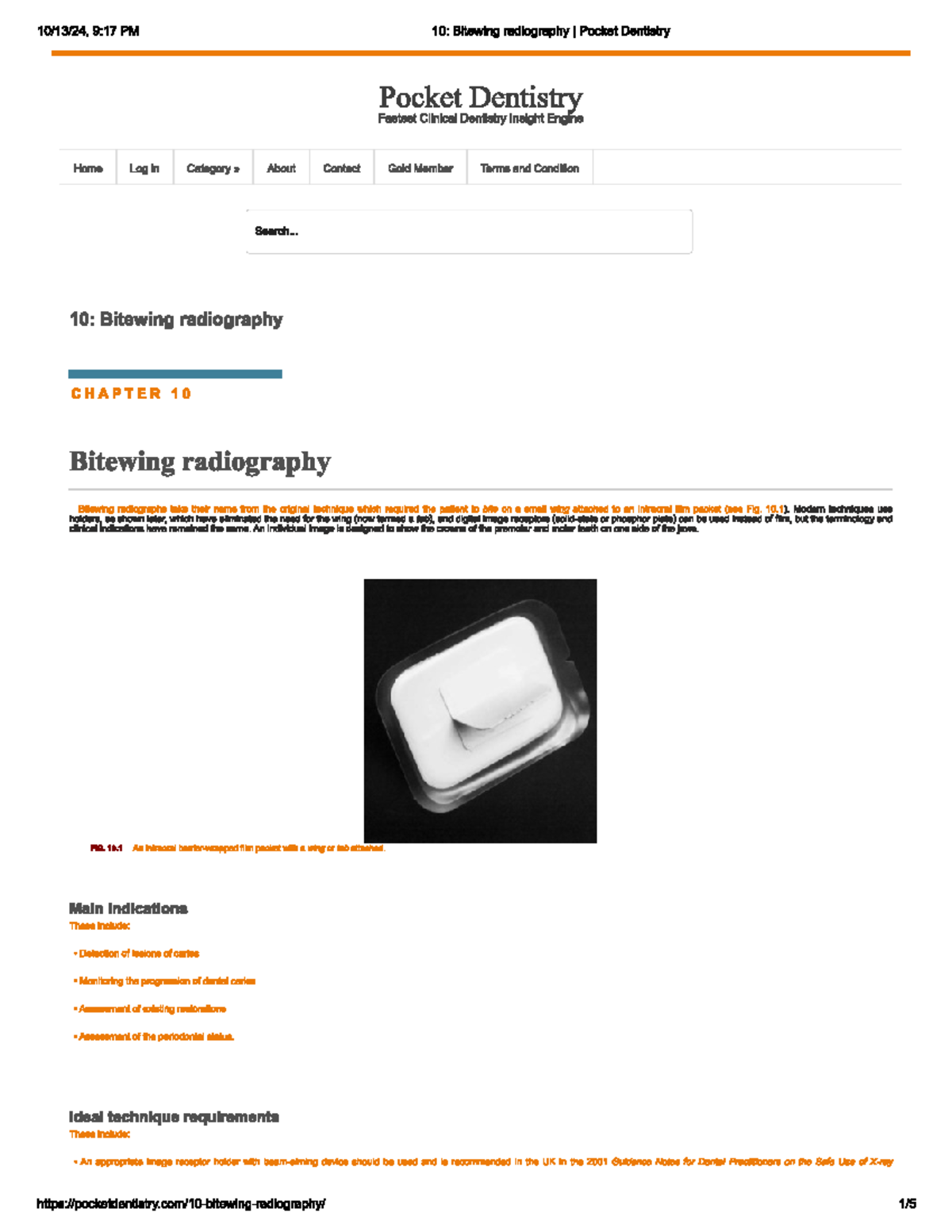 Dental Radiography: Bitewing Techniques and Best Practices - Studocu