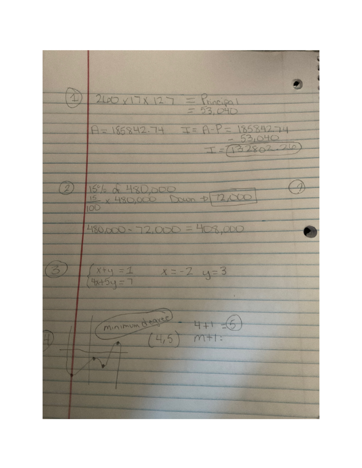 MATH 1180 HMWK - homework questions with answers - Warning