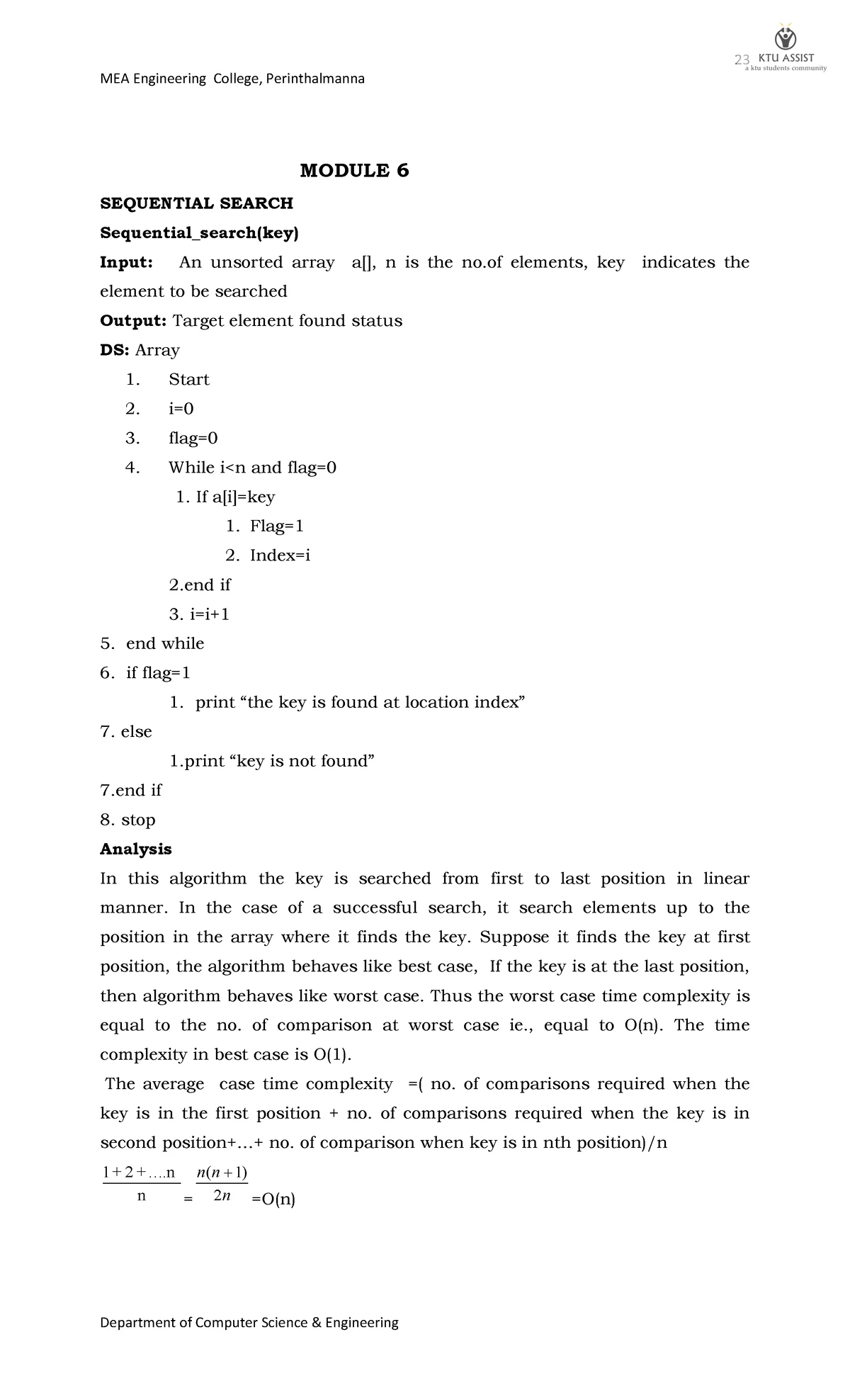 Ktu mod1 - data structure notes - educa System life cycle system of ...