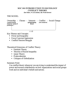 SOC 101 Final Exam Notes: Social Theory and Functionalism - SOC 101 ...