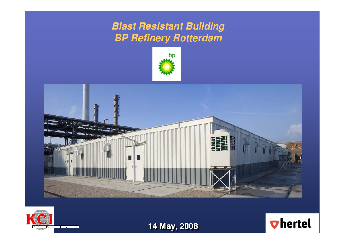 322040560 Blast Resistant Building Design Analysis - BP Refinery - Studocu