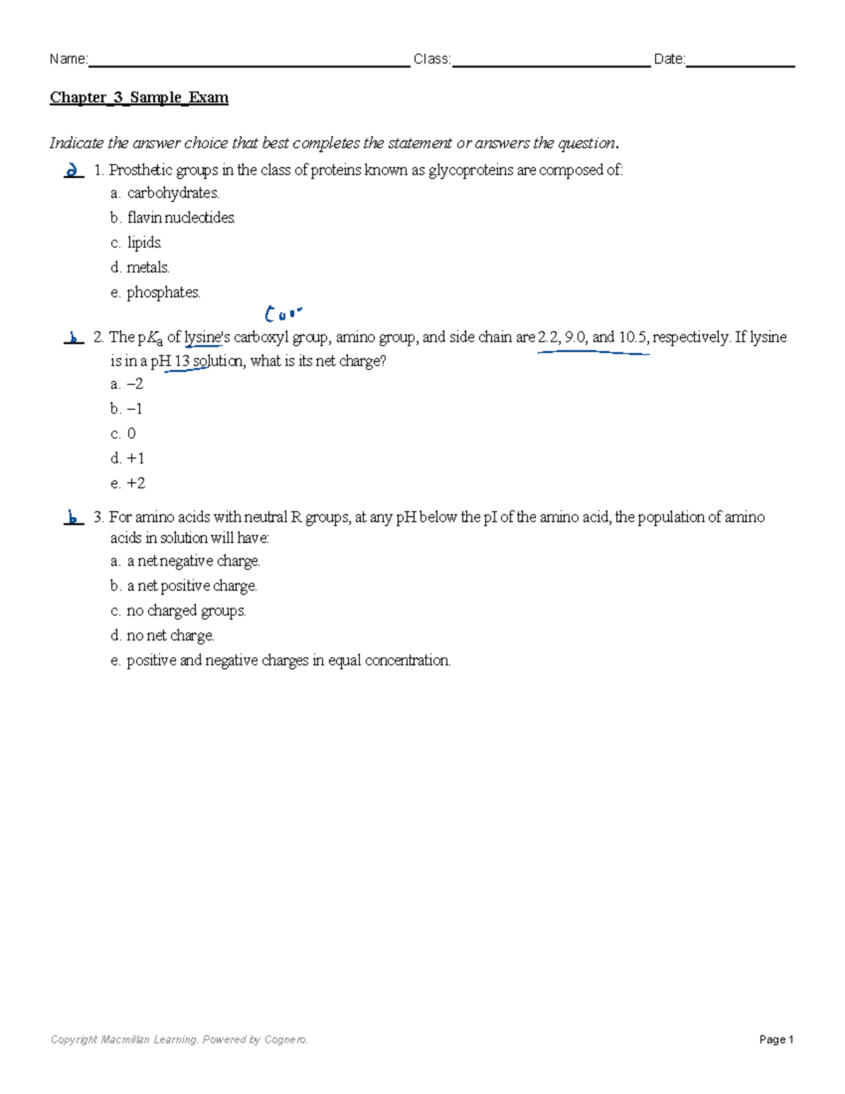Chapter 3 Sample Exam - GGGGG L - Studocu