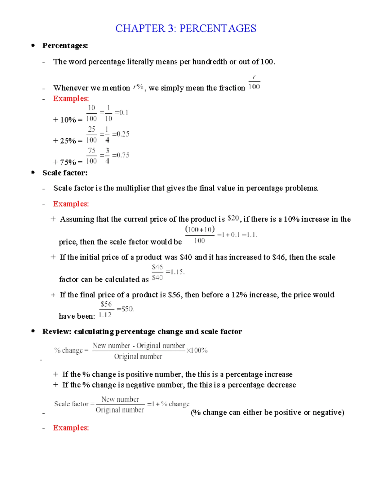 Mathematics of Finance - Chapter 3 Notes (MATH 101) - Studocu