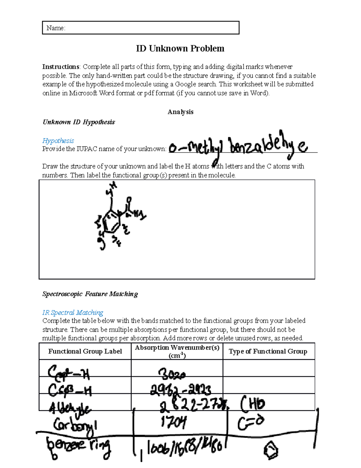 ID+Unknown+Problem+Form - ID Unknown Problem Instructions: Complete all ...