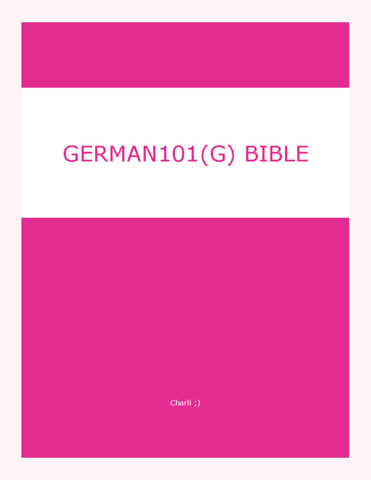 German 101 Lecture: Vocabulary and Noun Conjugation Guide - Studocu