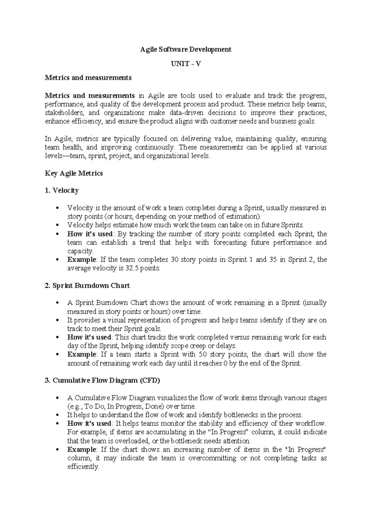 PE851IT Agile Software Development Syllabus - 2023-2024 - Studocu