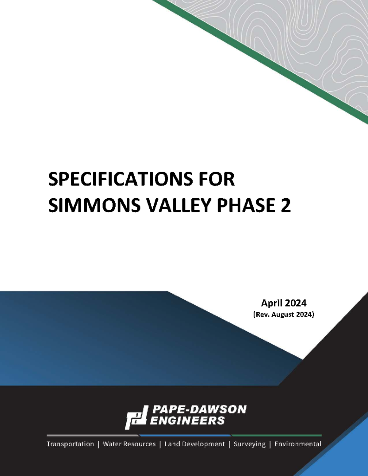 Simmons Valley Phase 2 - Specifications Overview (Rev. Aug 2024) - Studocu