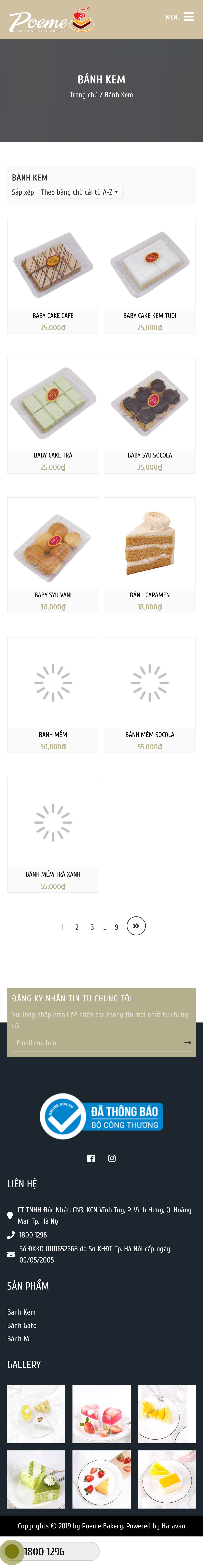 MENU BÁNH KEM - Poeme Cake Selection Guide - Studocu