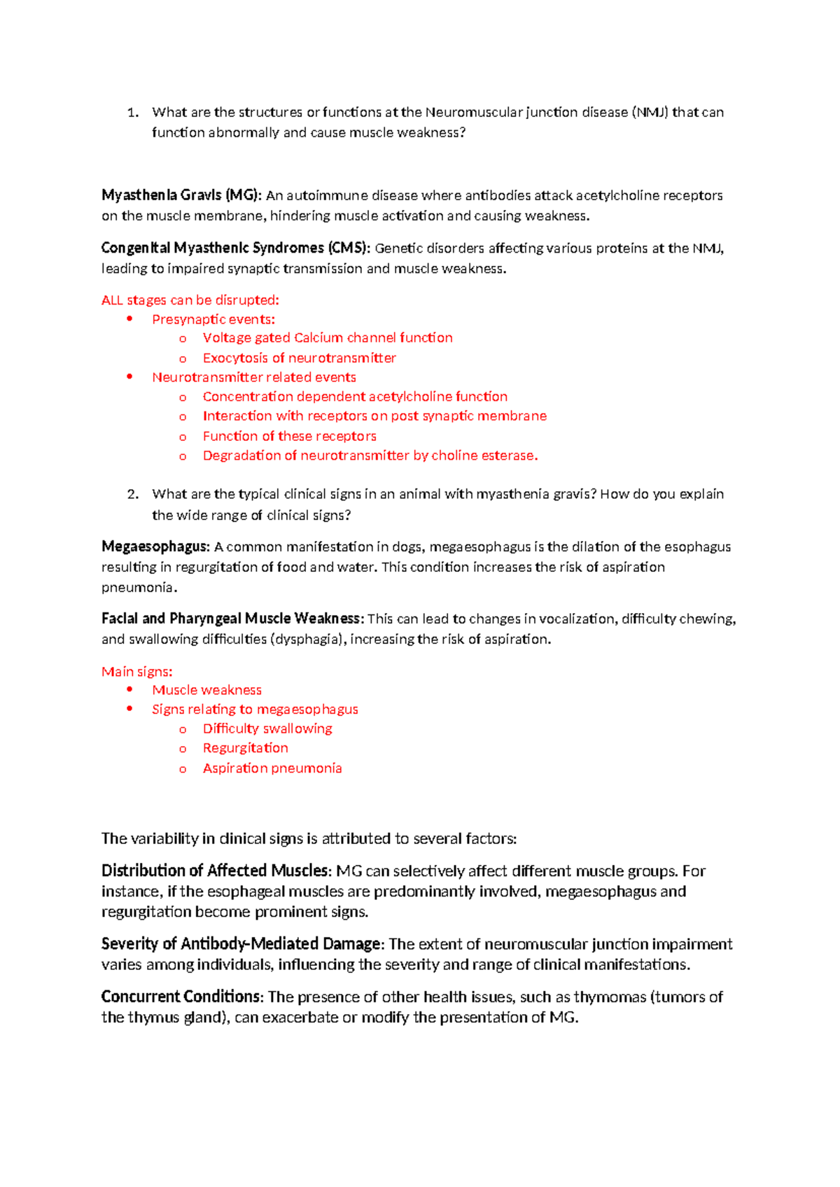 AVBS2007 WEEK 3 TUT - TUT class note - 1. What are the structures or ...