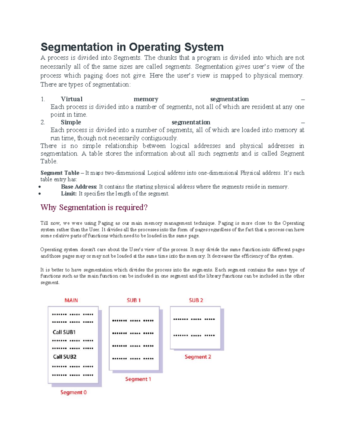 Segmentation and Paging in Operating Systems: Key Concepts Explained ...