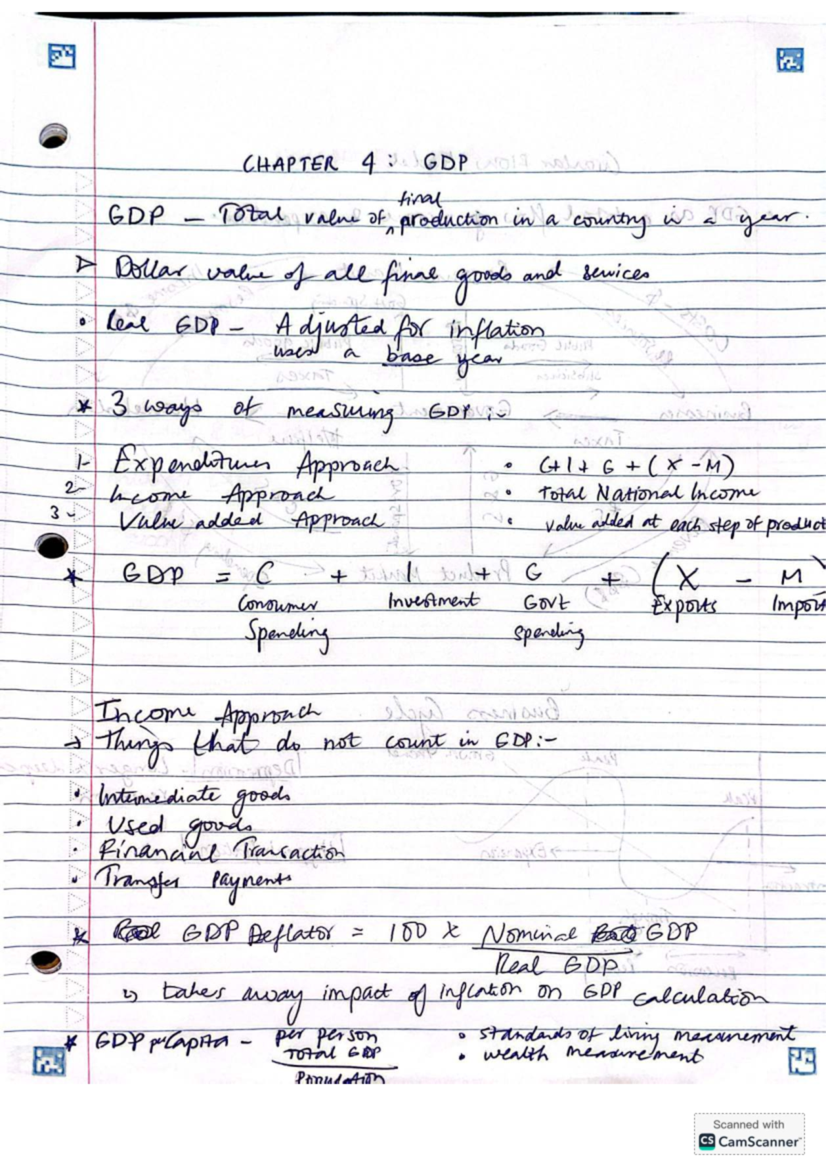 Chapter 4 GDP: Understanding Measurement Approaches and Impacts - Studocu