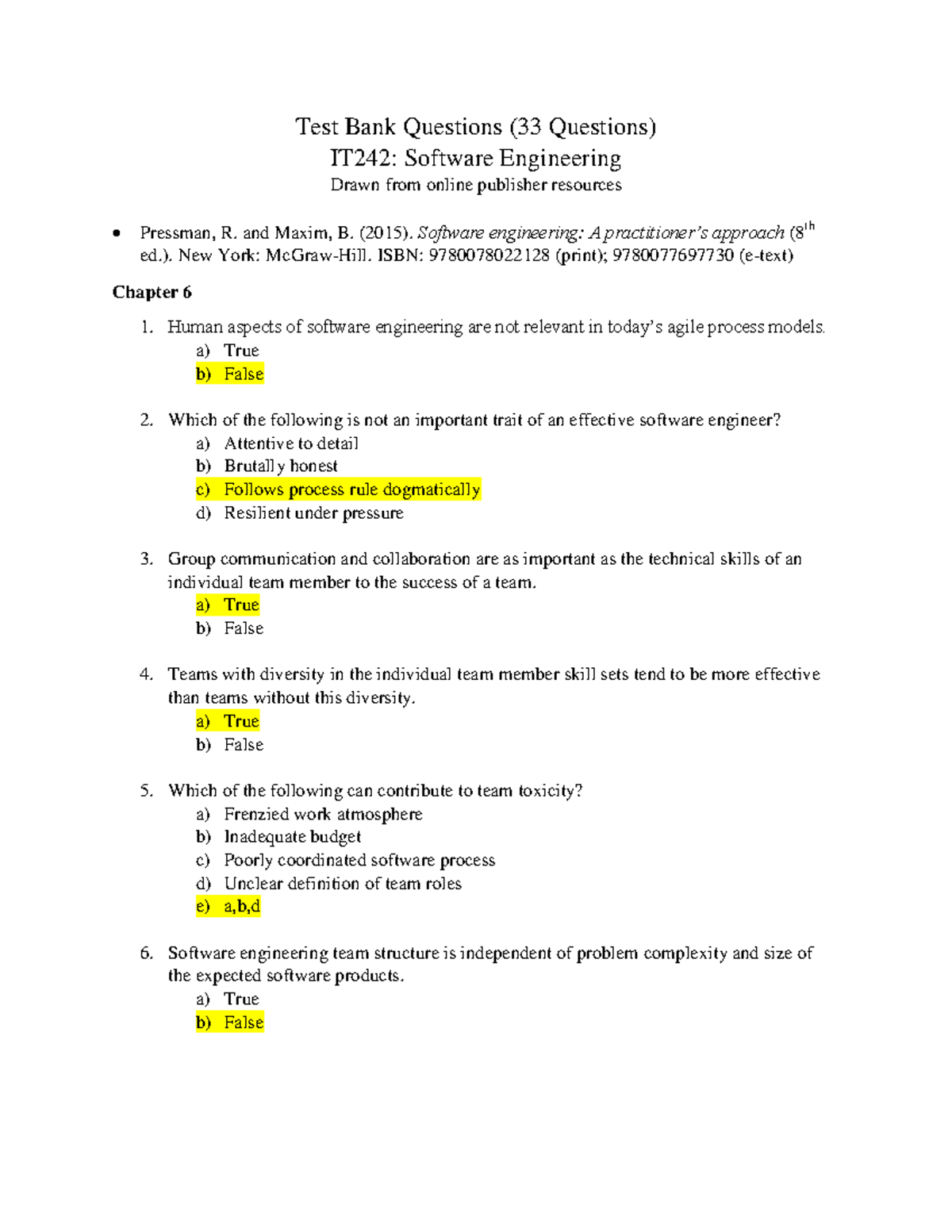 Test The Chapter 8 Review Questions For The Chapter 8 Management