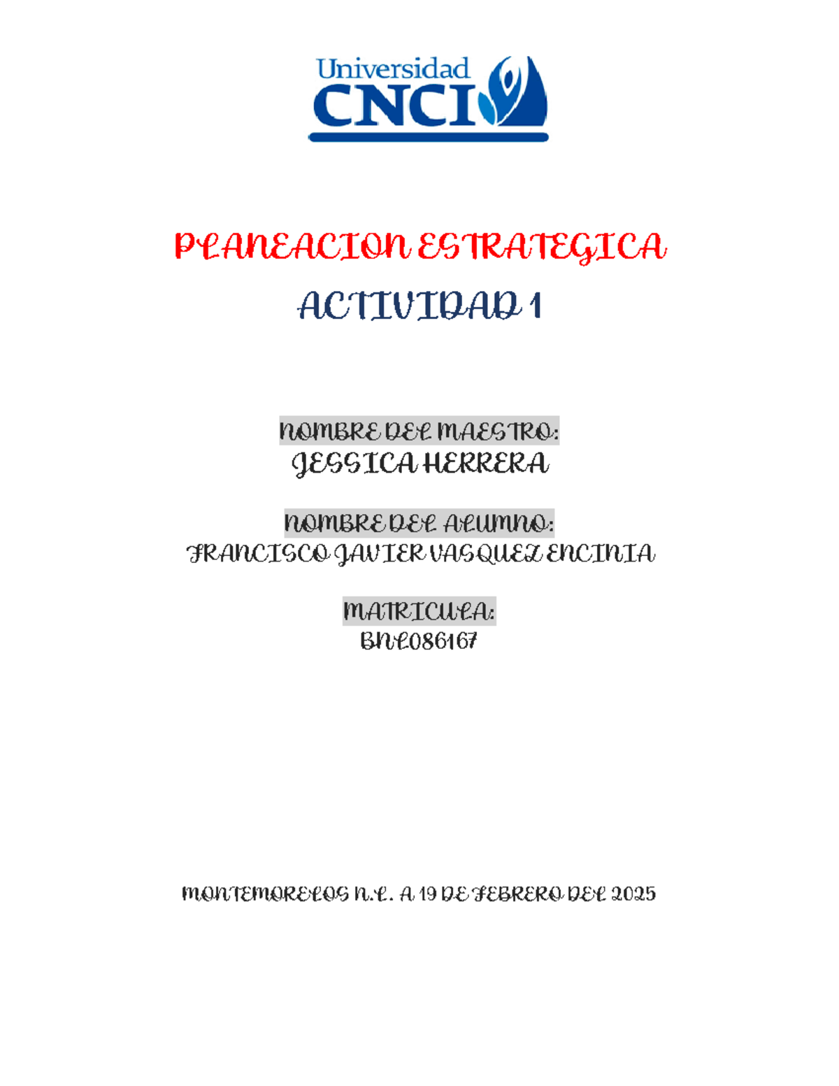ACT 1 PE - ruxicuttttttttttttttttt - PLANEACION ESTRATEGICA ACTIVIDAD 1 ...