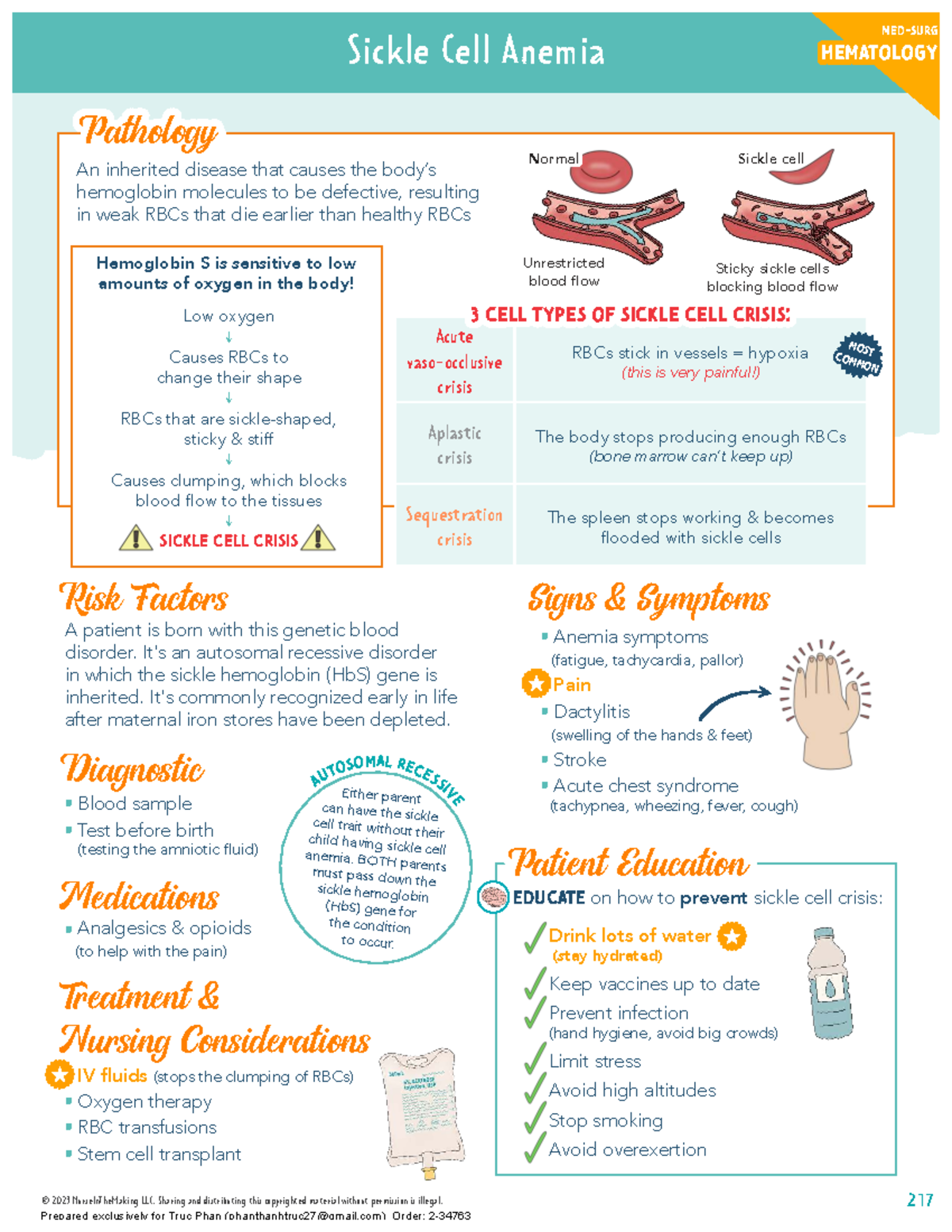 Sickle Cell Anemia Pathology & Management: Key Insights for Nursing ...