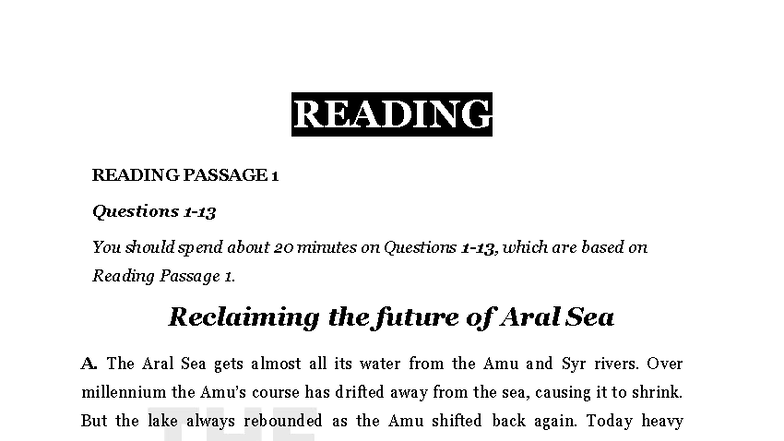 WEEK 47 Reading Passage Analysis and Questions - Studocu