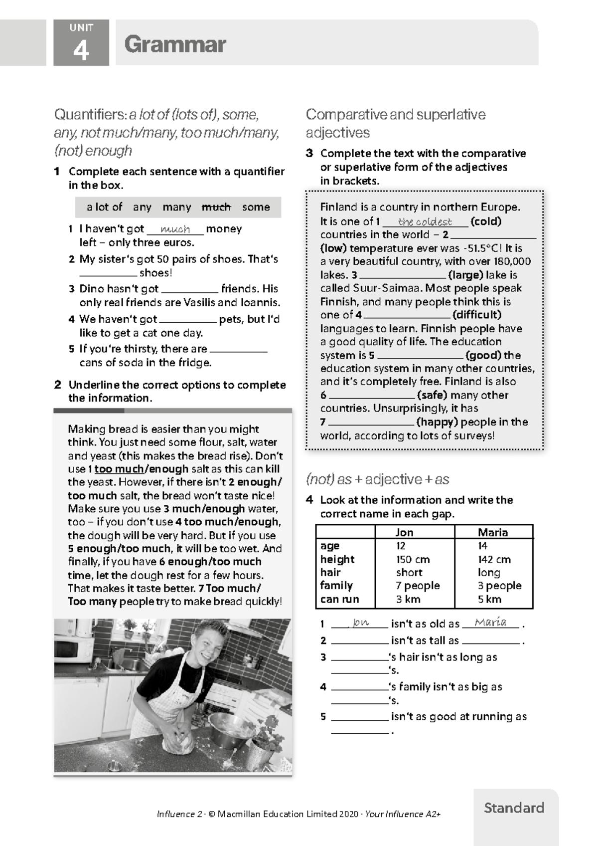L2 A2PLUS U4 Grammar: Quantifiers & Comparatives Guide - Studocu