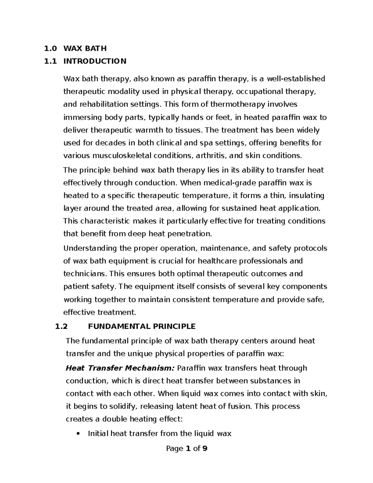 **WAX 101: Comprehensive Notes on Wax Bath Therapy & Equipment ...