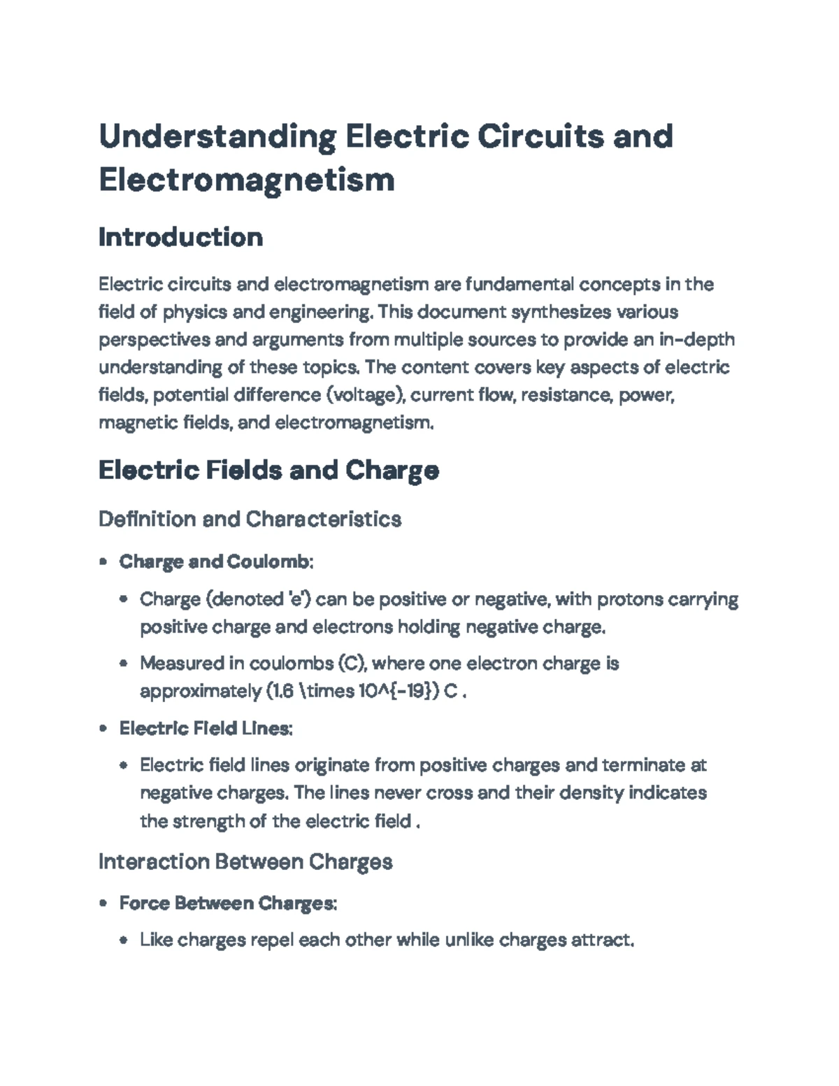 Understanding Resistance and Power in Electricity (EE 101) - Studocu