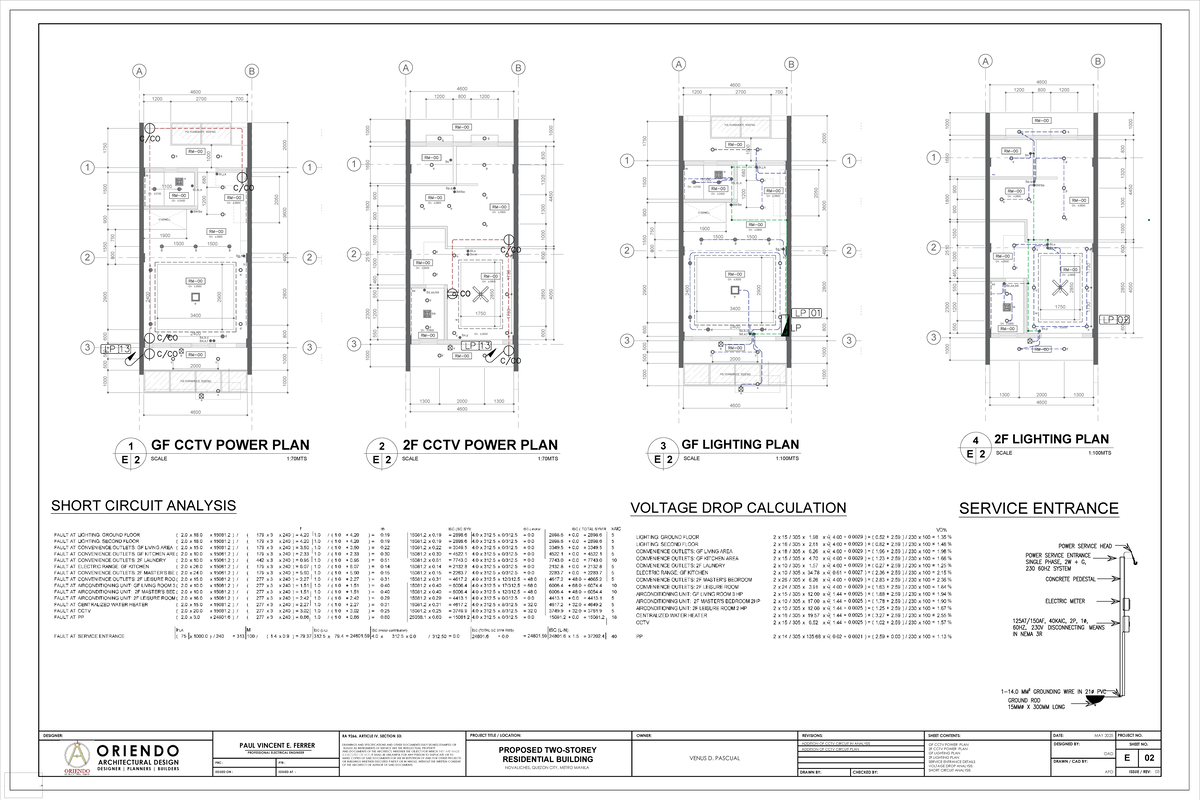 Proposed Two-Storey Residential Building Plans (4600) - Studocu