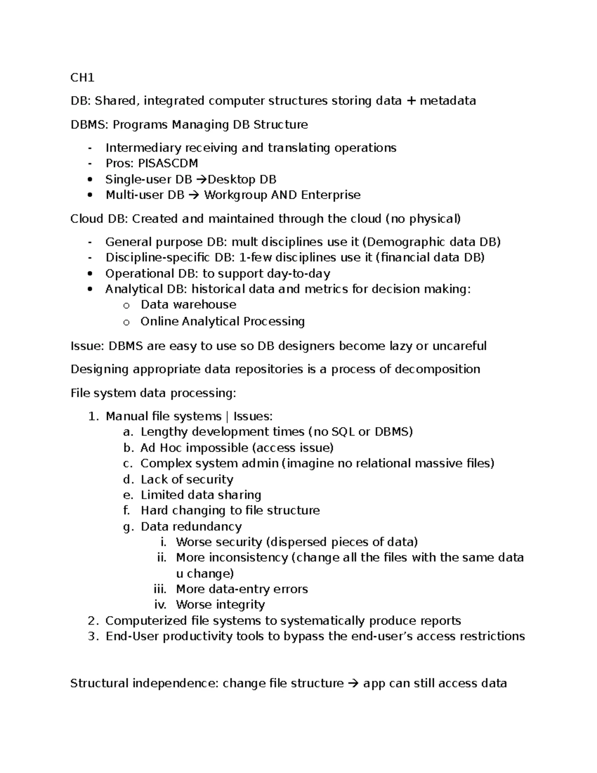 BTM 382-AA Database Management Course Outline - Fall 2023 - Studocu