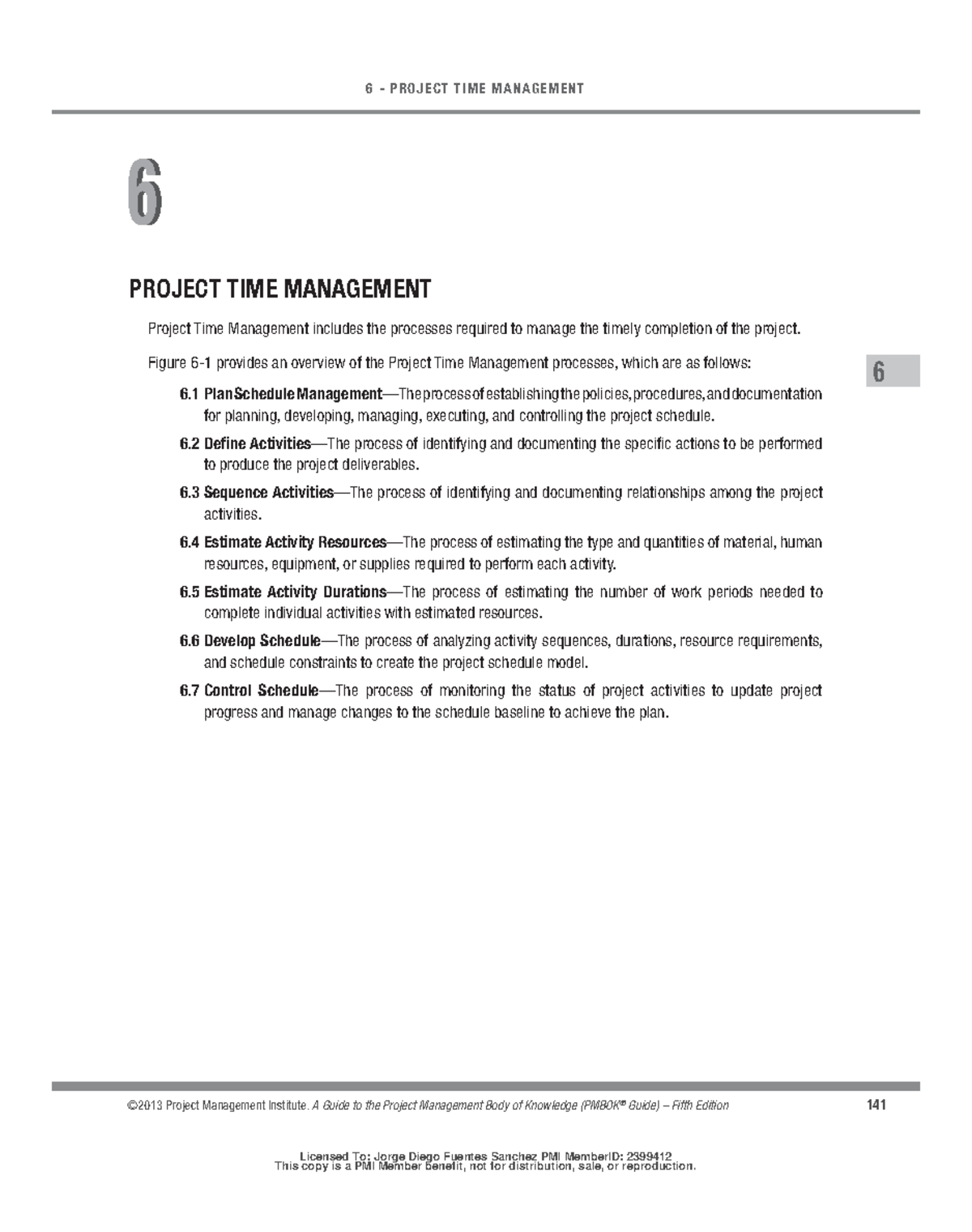 Project Time Management - ©2013 Project Management Institute. A Guide ...