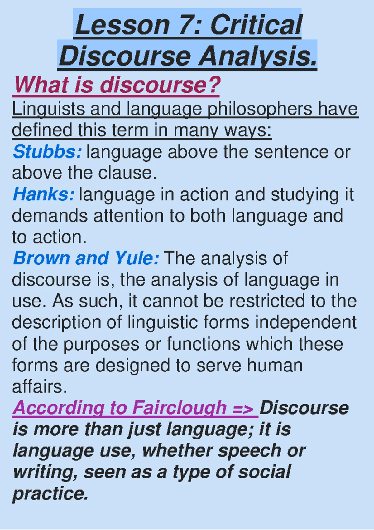 The Units of Syntactic Analysis chapter 1 - The Units of