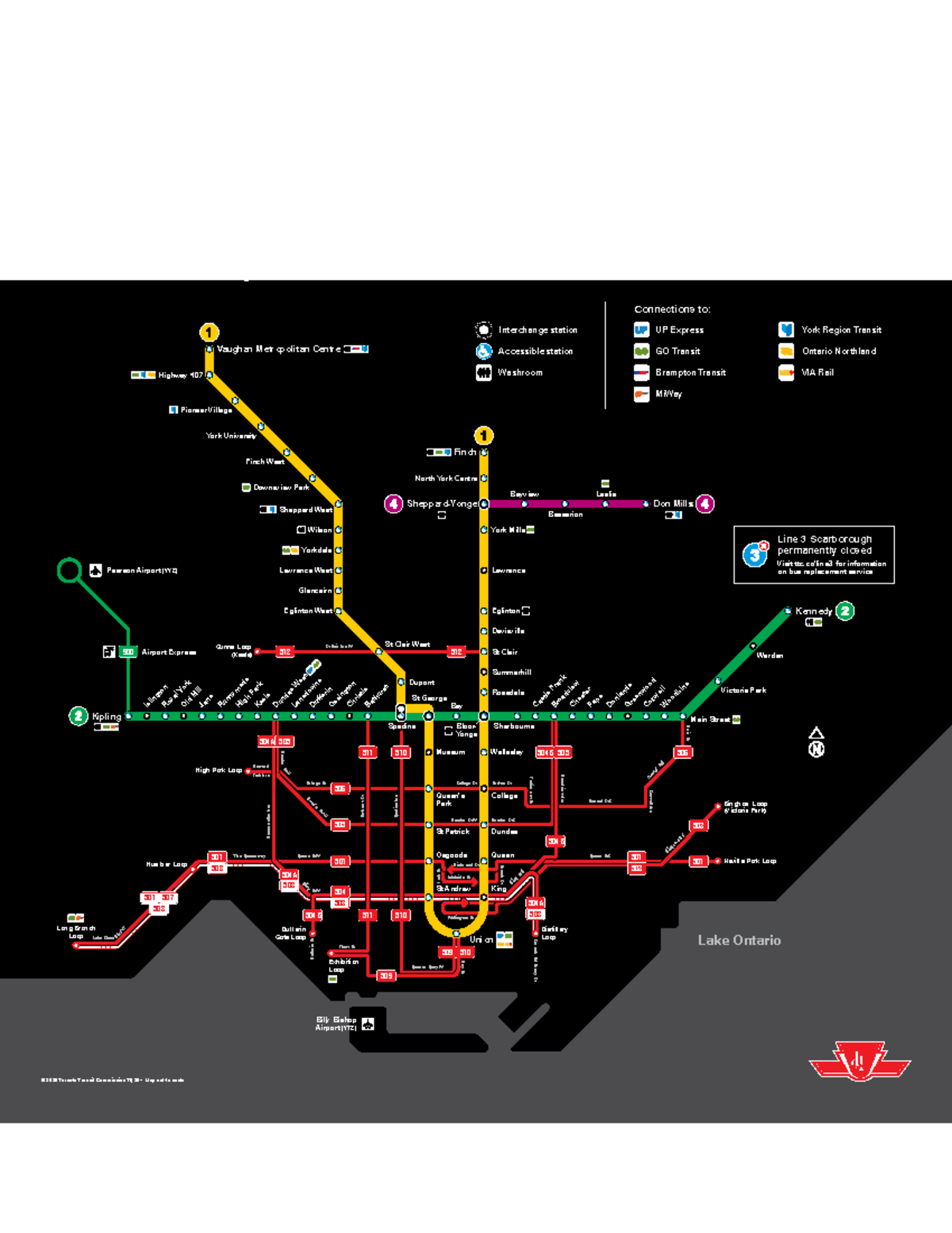 TTC Subway & Streetcar Map - 2021 Edition - Studocu