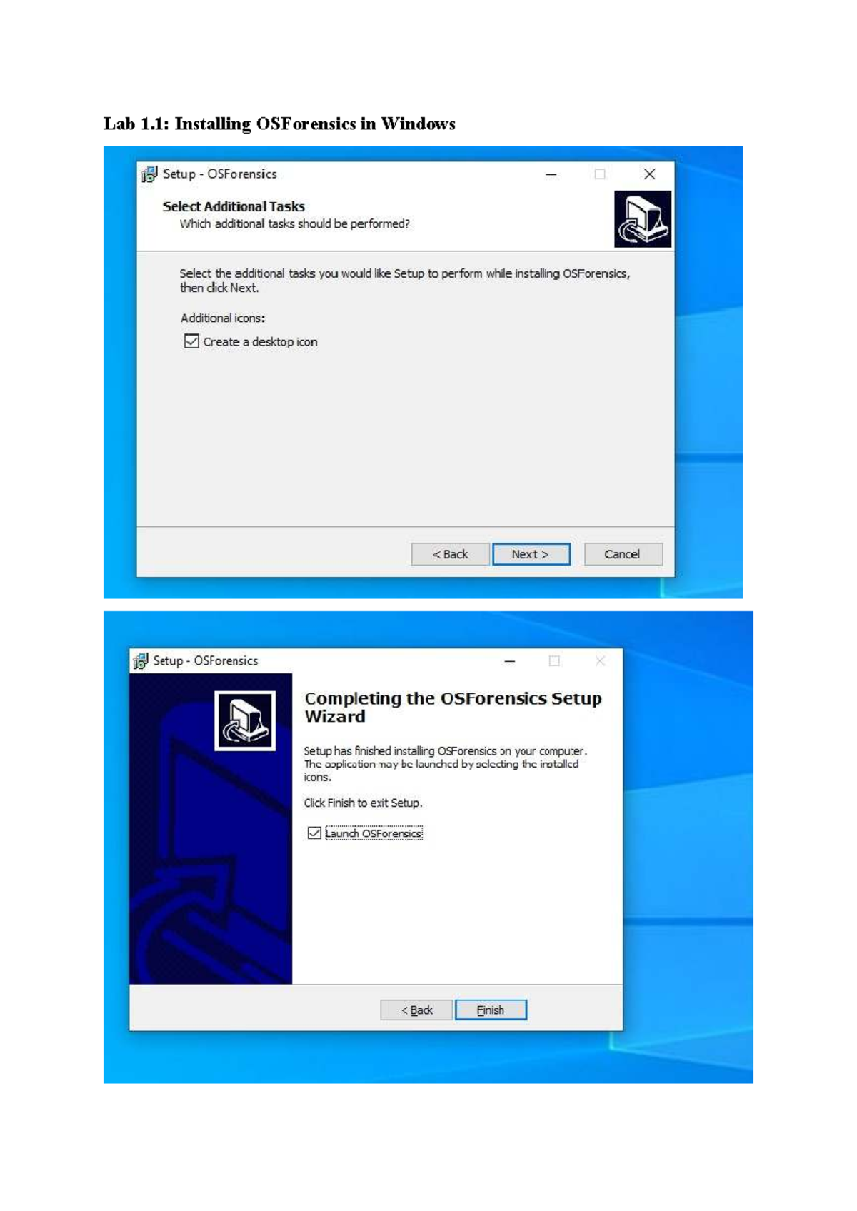 Lab 1: OSForensics, FTK Imager & Registry Viewer Insights - Studocu