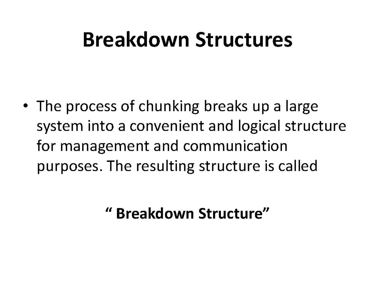 LEC05-CPM - Breakdown Structures in Construction Project Management ...