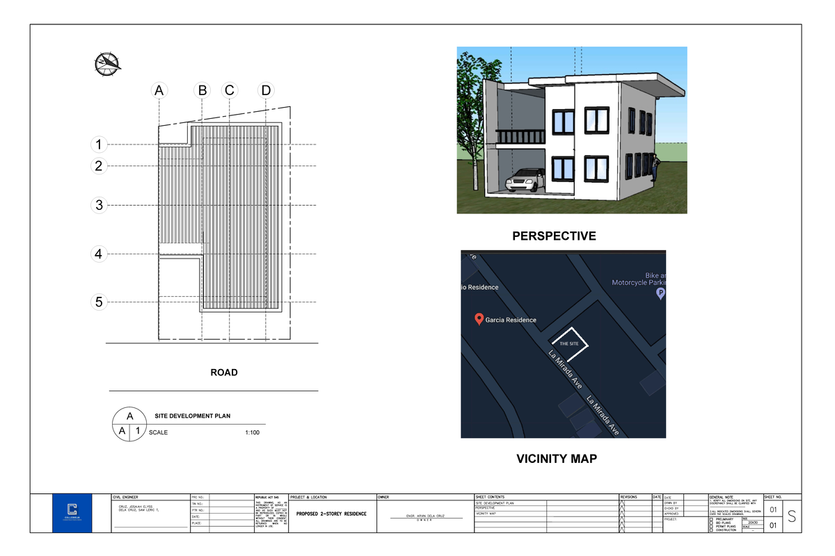 Residential one storey complete plan - SITE DEVELOPMENT PLAN SCALE 1: A ...