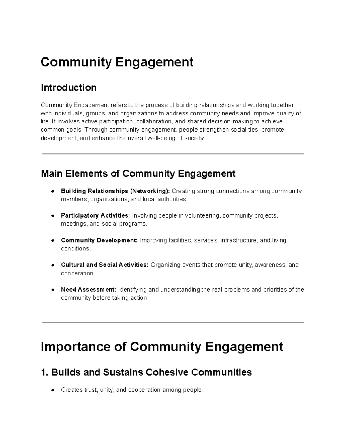 Community Engagement: Building Stronger Communities (Communitylec 02 ...