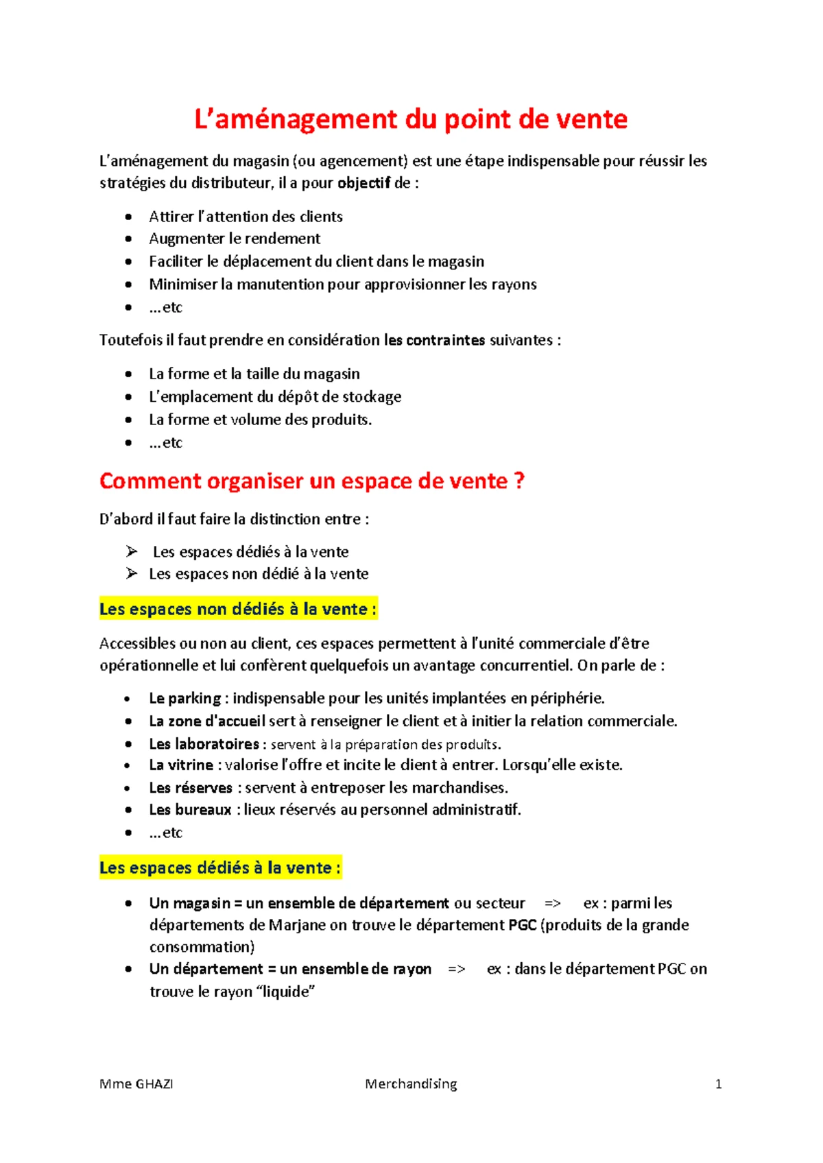 Management de la force de vente - Notes de cours et chapitre 1 à 4 ...