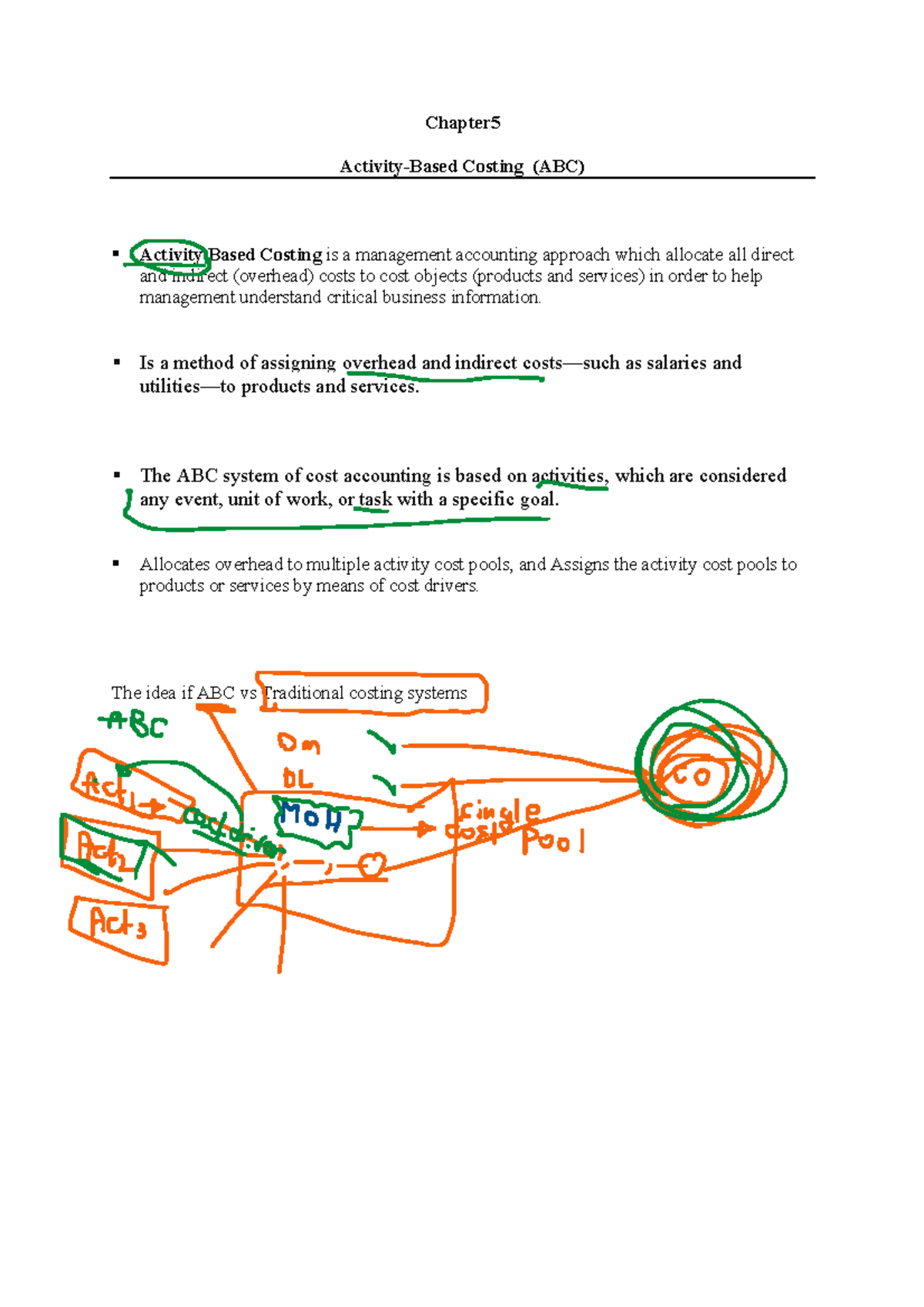 Ch5 - Activity-Based Costing in Cost Accounting - Studocu