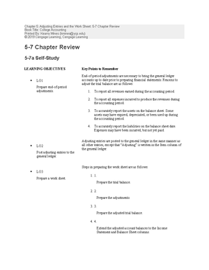 Principles of Accounting Chapter 6 - Chapter 6: Financial Statements ...