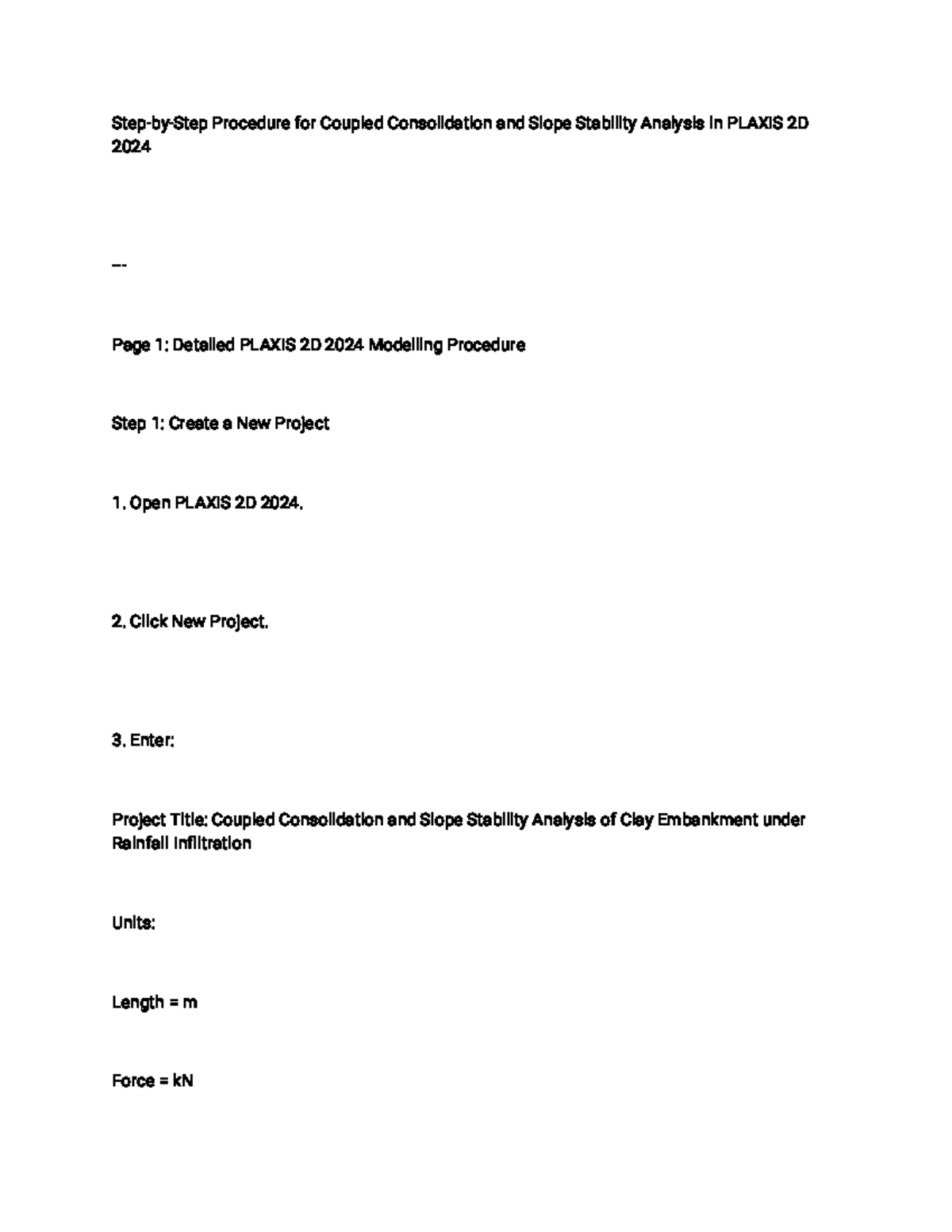 PLAXIS 2D 2024: Coupled Consolidation & Slope Stability Analysis Guide ...