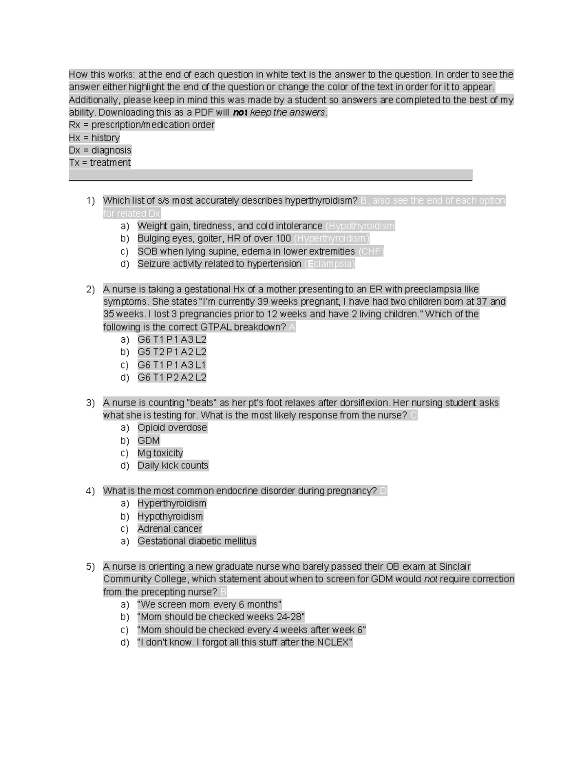 Unit 1 (OB) Exam Practice Questions with Answers - Studocu