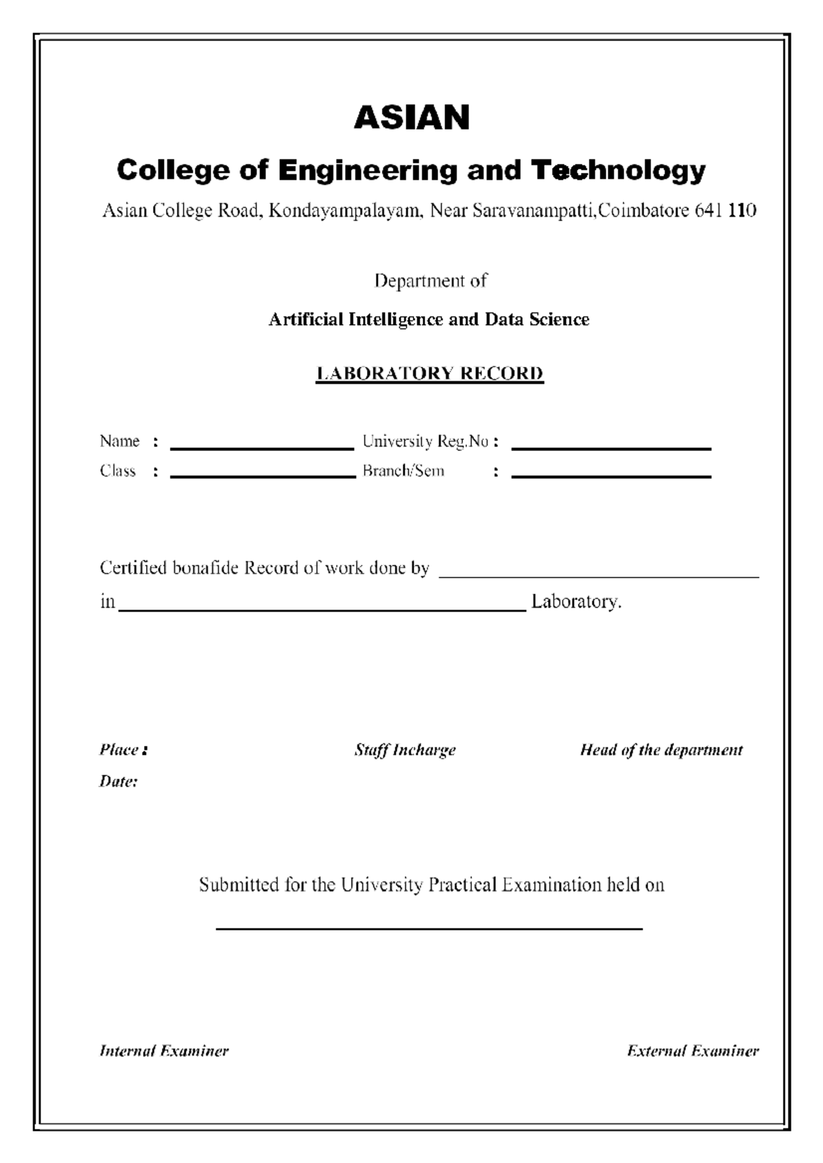 Soft Computing Lab Manual: AI & Data Science Experiments - Studocu