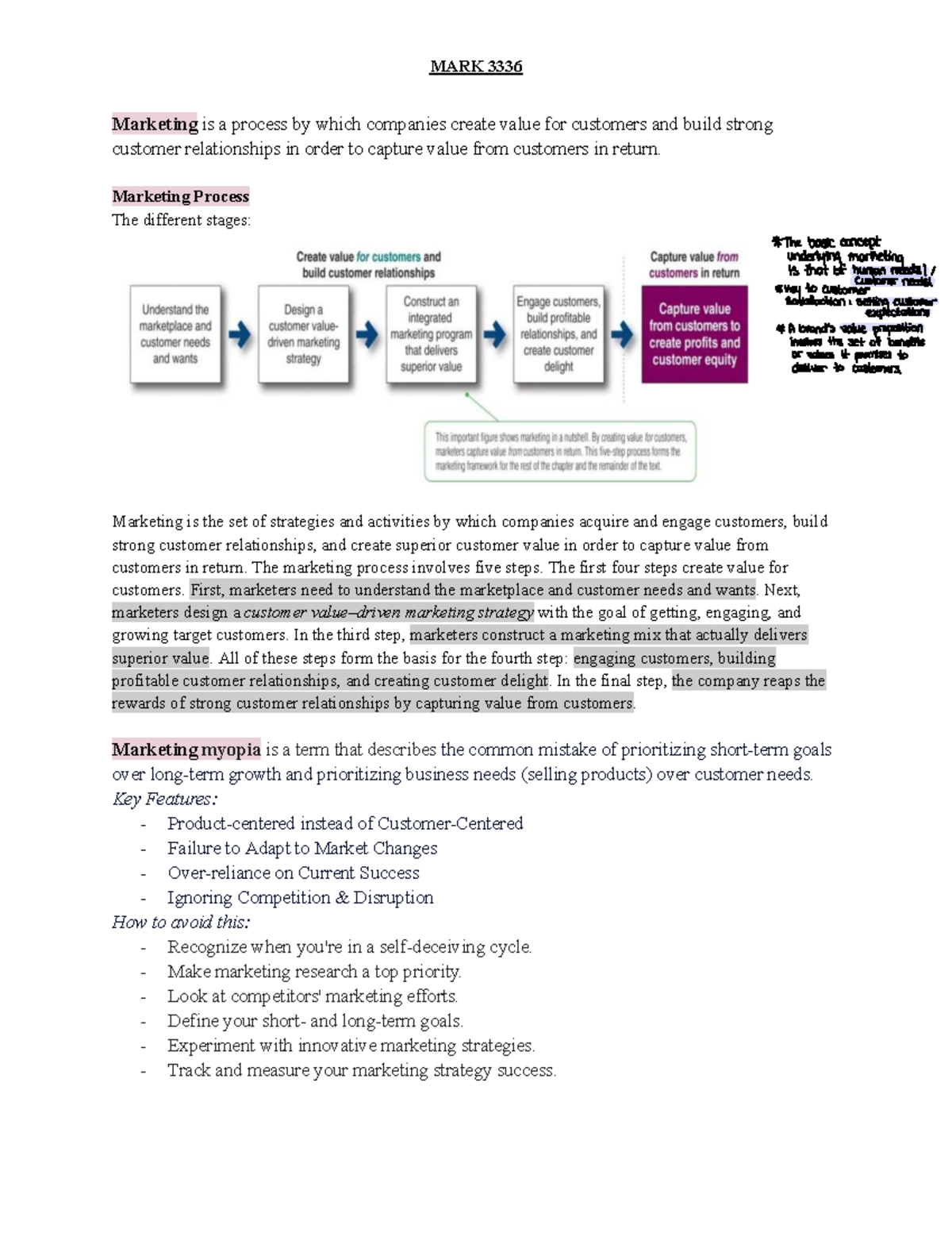 Final Exam Review Notes for ABC 101: Key Marketing Concepts - Studocu