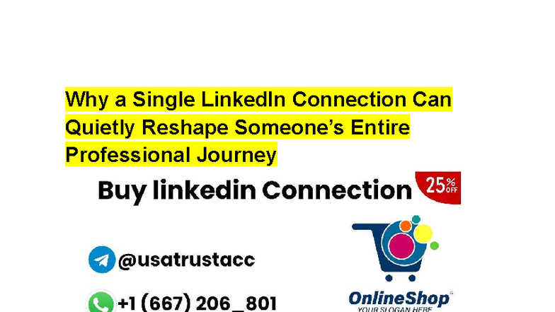 The Impact of a Single LinkedIn Connection on Your Career Journey in ...