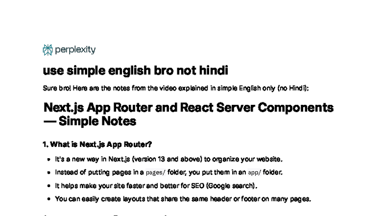 Next.js App Router & Components Overview (Notes) - Studocu