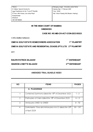 Group assignment - GROUP ASSIGNMENT Trial Advocacy Due Date: 28 March ...